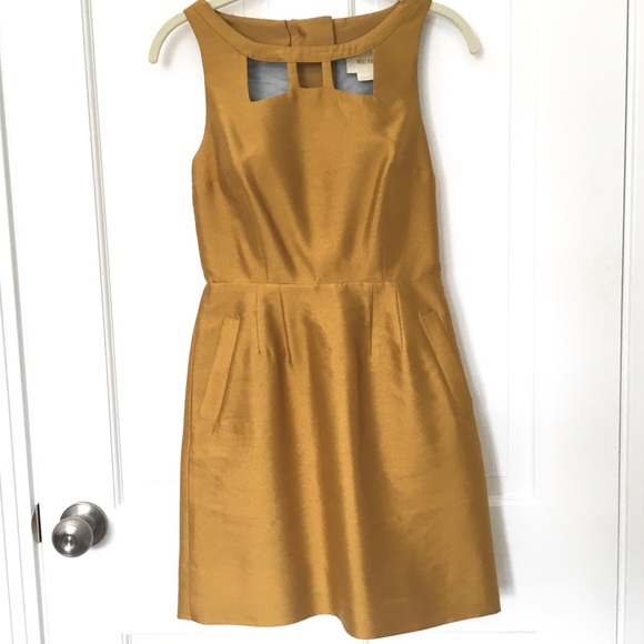 Anthropologie Gold cocktail dress - Picture 1 of 9